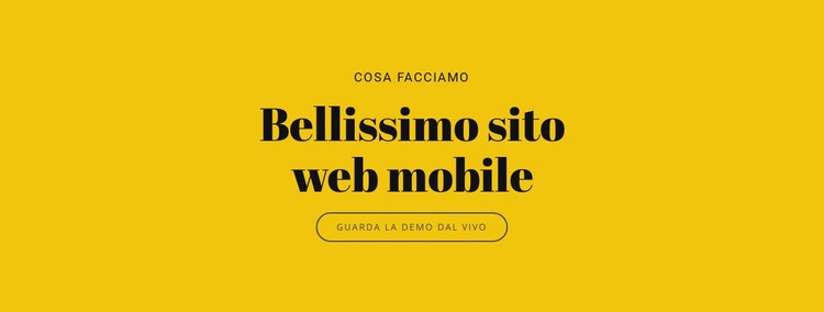 Bellissimo sito web per dispositivi mobili Modello CSS