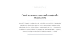 Modello Di Sito Per Mondo Di Modellazione Di Interruzioni Di Testo