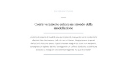 Ispirazione Del Sito Web Per Mondo Di Modellazione Di Interruzioni Di Testo