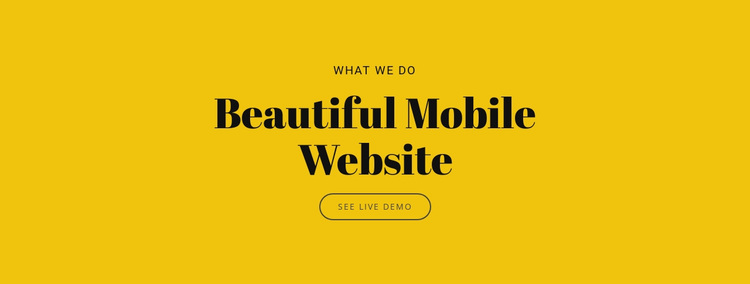 Beautiful Mobile Website Joomla Page Builder