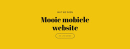 Mooie Mobiele Website - HTML-Websjabloon