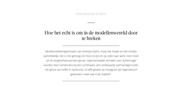 Sitesjabloon Voor Modelleringswereld Voor Tekstonderbrekingen