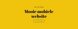 Mooie Mobiele Website Html5 Responsieve Sjabloon