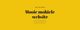 Gratis Ontwerpsjabloon Voor Mooie Mobiele Website
