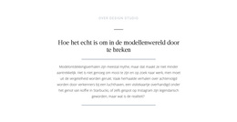 Modelleringswereld Voor Tekstonderbrekingen - Modern WordPress-Thema