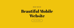 Beautiful Mobile Website - Free Download One Page Template