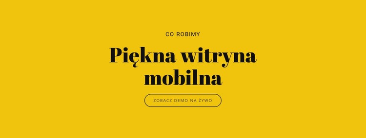 Piękna witryna mobilna Kreator witryn internetowych HTML