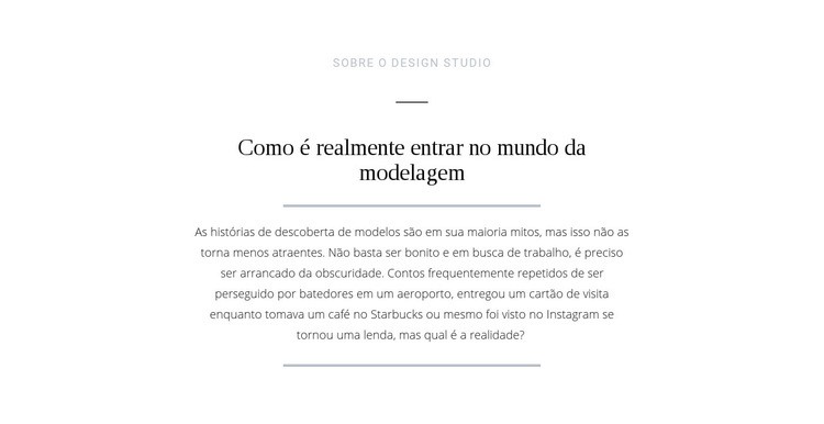 Mundo de modelagem de quebra de texto Construtor de sites HTML