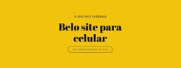 Belo Site Para Celular - Maquete De Site Incrível