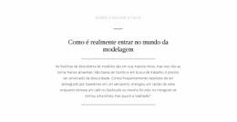 Mundo De Modelagem De Quebra De Texto