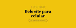 Belo Site Para Celular - Download De Modelo HTML