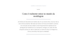 Mundo De Modelagem De Quebra De Texto - Melhor Modelo HTML5