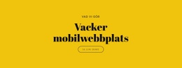 Vacker Mobilwebbplats