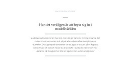 Textbrytande Modelleringsvärld