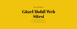 Güzel Mobil Web Sitesi - HTML Web Şablonu