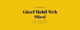 Güzel Mobil Web Sitesi