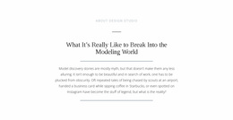 Text Break Modeling World