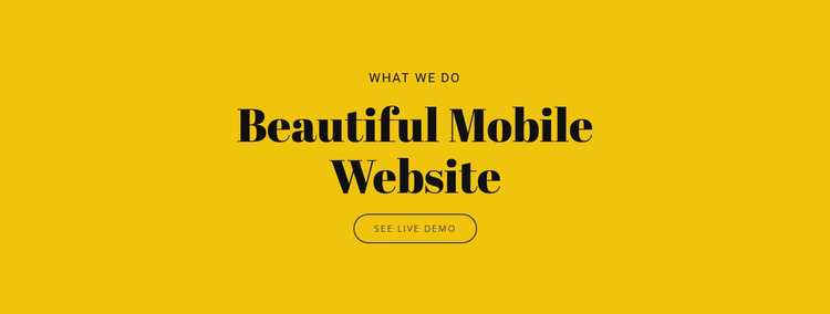 Beautiful Mobile Website Website Mockup