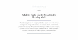 Text Break Modeling World