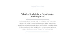 Text Break Modeling World