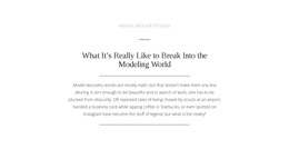 Text Break Modeling World