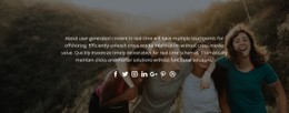 Follow Us In Social - Best CSS Template
