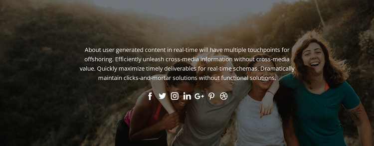 Follow us in social HTML5 Template