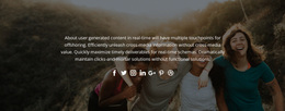 Follow Us In Social - Best CSS Template