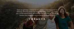 Follow Us In Social - Business Premium Website Template