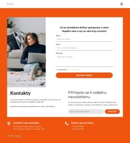 Kontaktní Stránka Interiérového Studia – Přizpůsobitelné Profesionální Téma WordPress