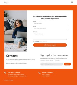 Interior Studio Contact Page - Best CSS Template