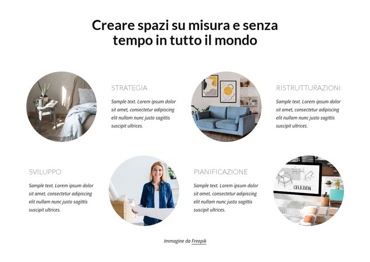 Creare spazi senza tempo Modelli di Website Builder