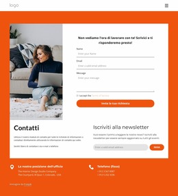 Pagina Di Contatto Dello Studio Di Interni - Bellissimo Modello Joomla