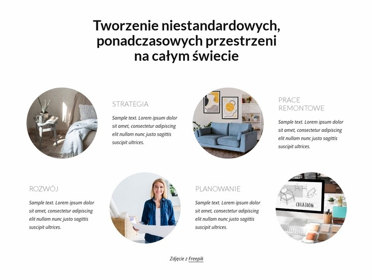 Tworzenie ponadczasowych przestrzeni Kreator witryn internetowych HTML