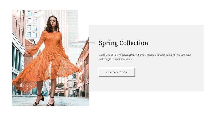 Spring fashion collection CSS Template