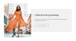 Collection De Mode Printemps - Drag And Drop HTML Builder