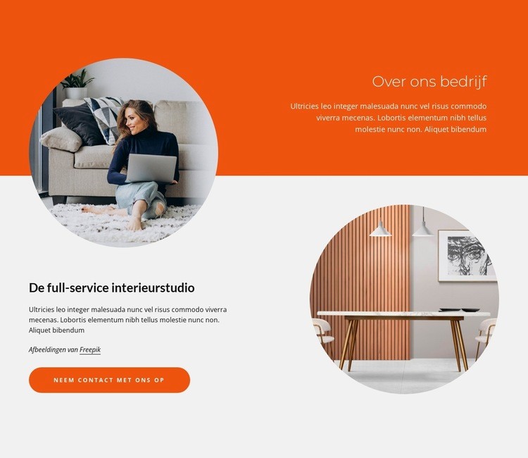 De fullservice interieurstudio Bestemmingspagina