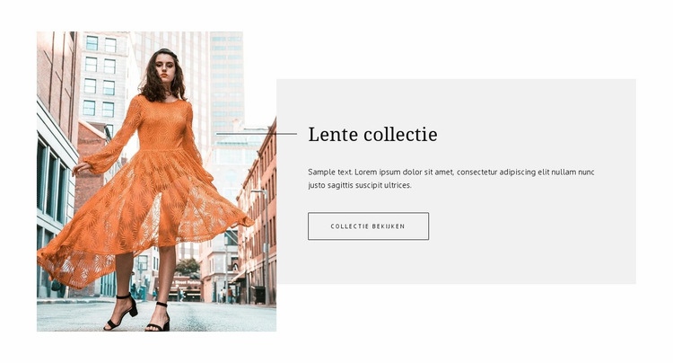 Lente mode-collectie HTML5-sjabloon