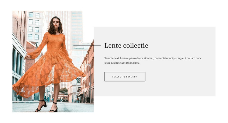 Lente mode-collectie Website sjabloon