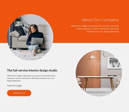 The Full Service Interior Studio - Personal Website Template