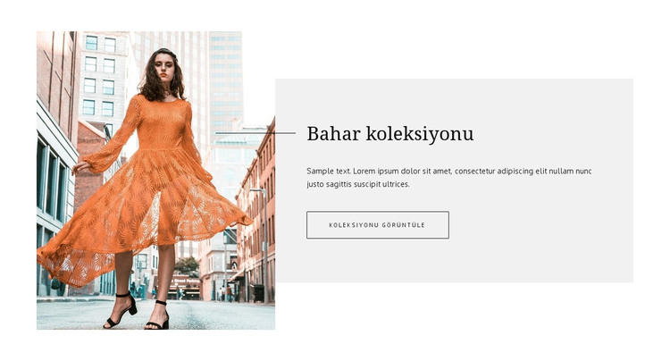 İlkbahar moda koleksiyonu HTML Şablonu