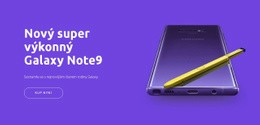 Galaxy Note9 – Šablona Vstupní Stránky