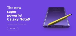 Galaxy Note9 Design Template