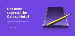 Galaxy Note9 - Website-Vorlagen