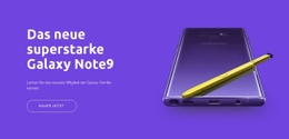 Galaxy Note9 – Responsiver Website-Builder