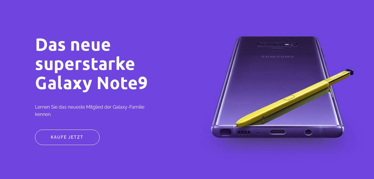 Galaxy Note9 WordPress-Theme