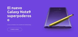 HTML5 Responsivo Para Galaxy Note9