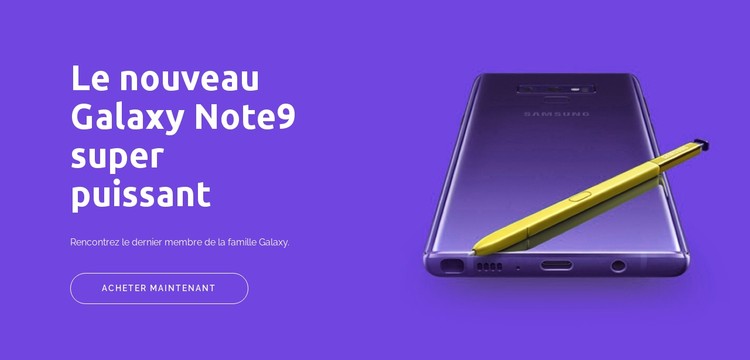 Galaxy note9 Modèle CSS