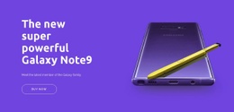 Galaxy Note9 - Easy-To-Use Html Code