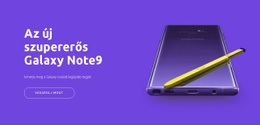 Galaxy Note9 Tervezősablon